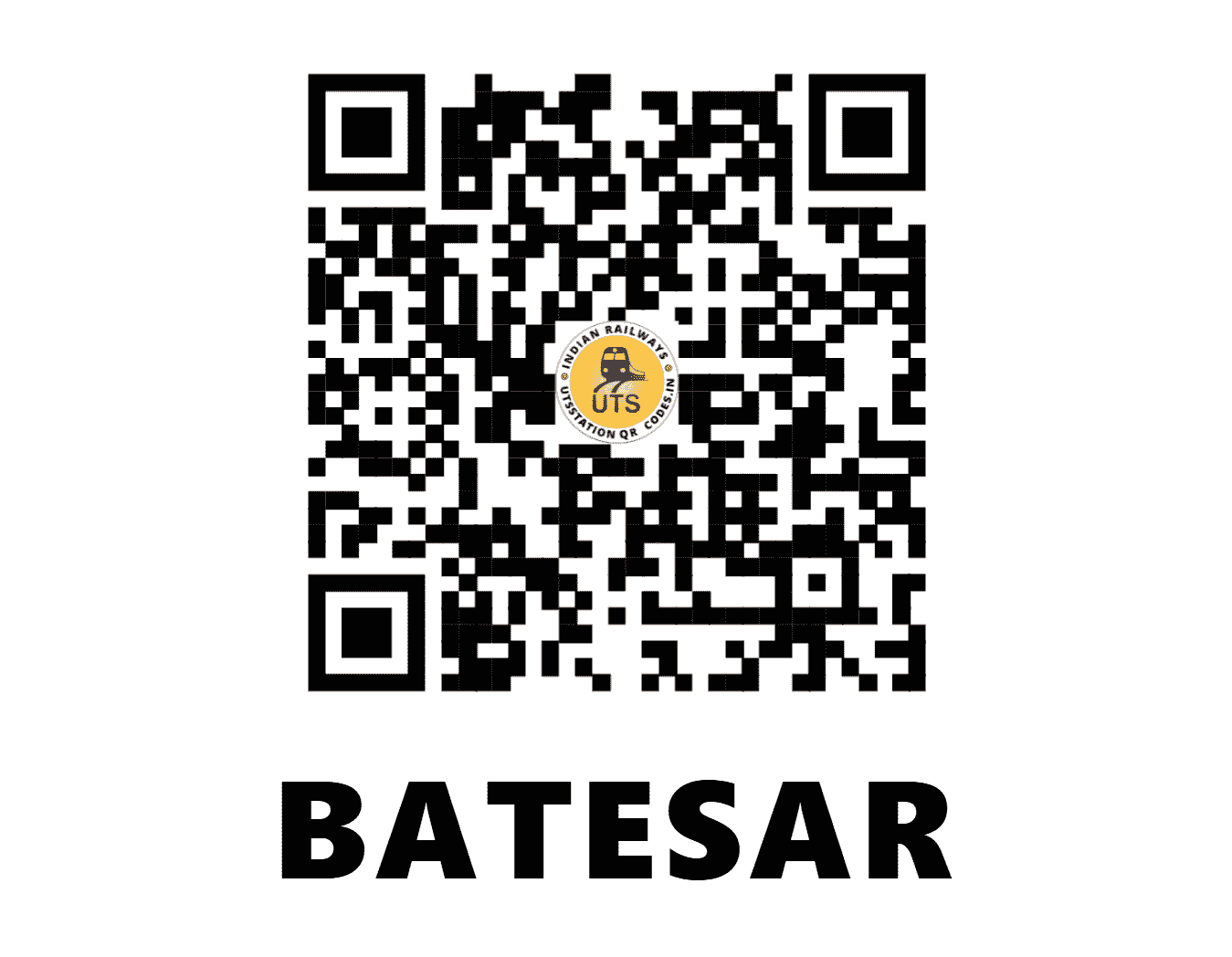 UTS QR Code for BATESAR - BASR (NC - UTTAR PRADESH)